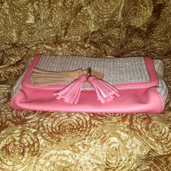 Danielle Nicole Crossbody Bag Straw Tassel - Picture 2 of 8